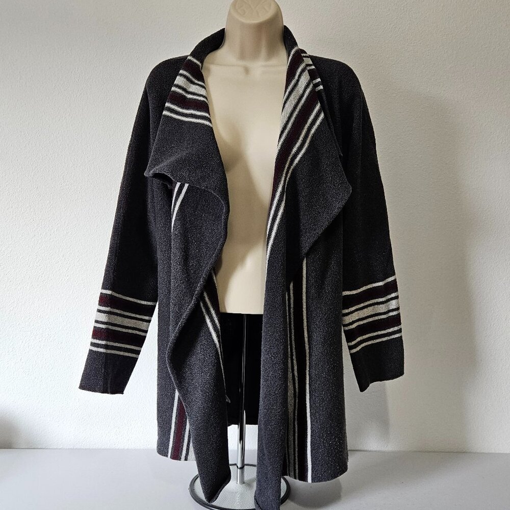 Eddie Bauer Long Sleeve Open Front Draped Cardigan - Picture 4 of 10